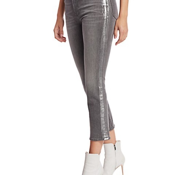 Frame denim Le High Straight Foil Tux Jeans - Picture 5 of 6